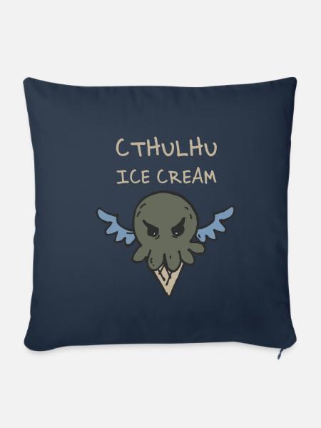 Cthulhu Eiskrem - Sofakissenbezug 45 x 45 cm - Navy