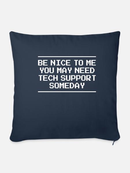 Tech Support Informatik Computer IT Technik - Sofakissenbezug 45 x 45 cm - Navy