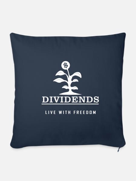 DIVIDENDS - LIVE WITH FREEDOM - Sofakissenbezug 45 x 45 cm - Navy