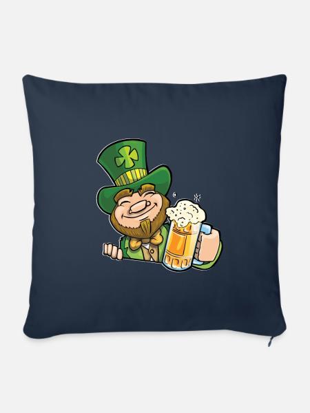 St Patricks Design - Sofakissenbezug 45 x 45 cm - Navy
