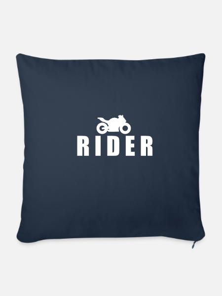 Motorrad - Sofakissenbezug 45 x 45 cm - Navy