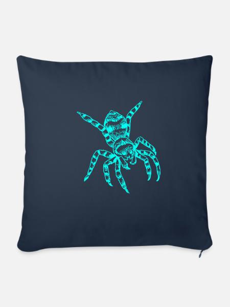Vogelspinne - Sofakissenbezug 45 x 45 cm - Navy