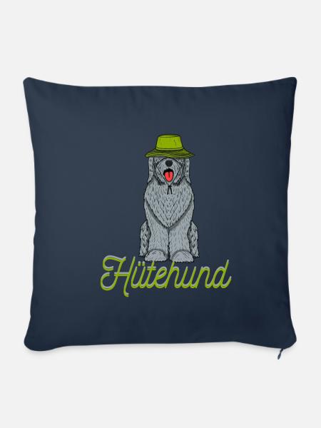 Hütehund Hunde Hunde Hut Hüte Geschenk - Sofakissenbezug 45 x 45 cm - Navy