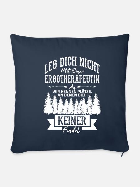 Ergotherapeutin Physiotherapie Therapie Massage - Sofakissenbezug 45 x 45 cm - Navy