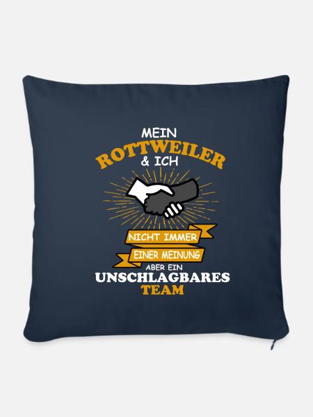 Rottweiler - Sofakissenbezug 45 x 45 cm - Navy