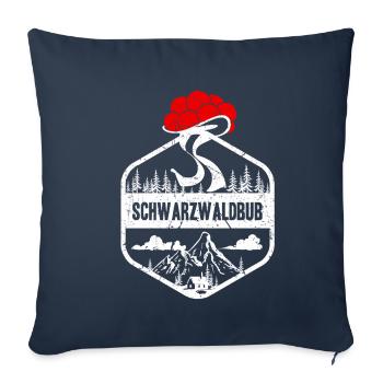 Schwarzwaldbub Wandern Geschenke Bollenhut Berge - Sofakissenbezug 45 x 45 cm - Navy - Vorne