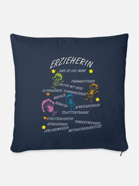 Erzieherin und so viel mehr… - Sofakissenbezug 45 x 45 cm - Navy