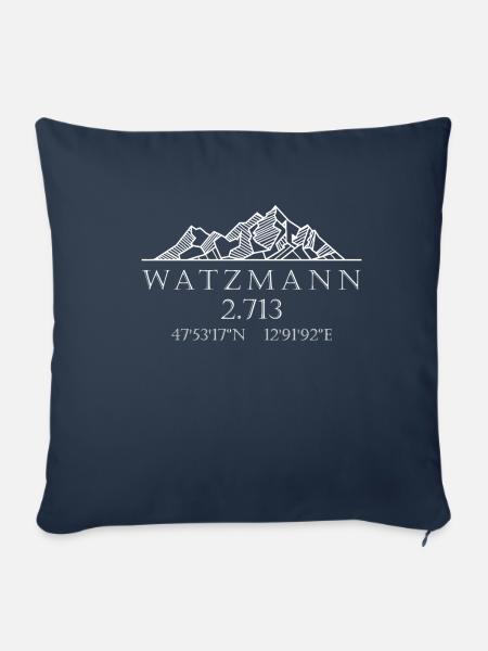 Berg Watzmann Deutschland - Sofakissenbezug 45 x 45 cm - Navy