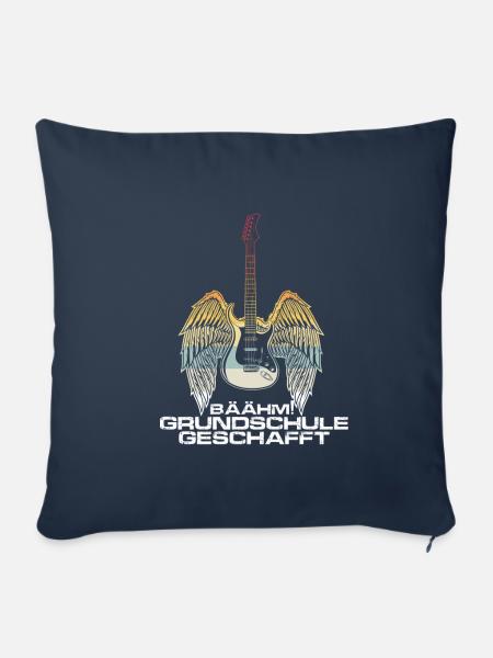 BÄÄHM GRUNDSCHULE GESCHAFFT Schulabschluss - Sofakissenbezug 45 x 45 cm - Navy