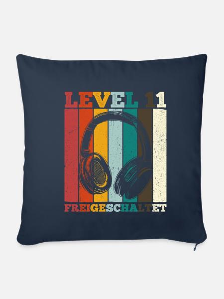 11.Geburtstag Jungen Video Gamer Level 11 freigesc - Sofakissenbezug 45 x 45 cm - Navy