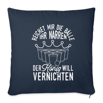 Beer Drinking Beer Fun Beer Pong Hops Drinking Drinking Drinks - Sofa pillowcase 17,3'' x 17,3'' (45 x 45 cm) - navy - Front