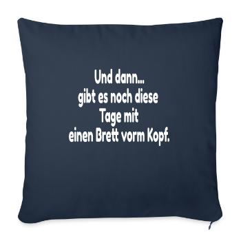 Brett vorm Kopf - Sofakissenbezug 45 x 45 cm - Navy - Vorne