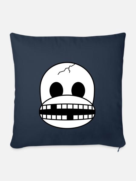 Skeleton Affe - Sofakissenbezug 45 x 45 cm - Navy