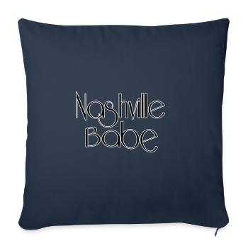 Nashville babe - Sofa pillowcase 17,3'' x 17,3'' (45 x 45 cm) - navy - Front