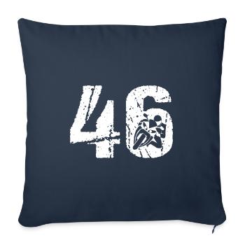 46 Moto Vintage Biker Motorcycle - Sofa pillowcase 17,3'' x 17,3'' (45 x 45 cm) - navy - Front