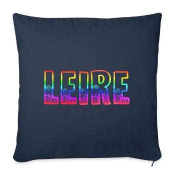 leire rs rainbow - Sofa pillowcase 17,3'' x 17,3'' (45 x 45 cm) - navy - Front