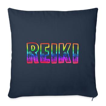 Reiki RS Rainbow - Sofa pillowcase 17,3'' x 17,3'' (45 x 45 cm) - navy - Front