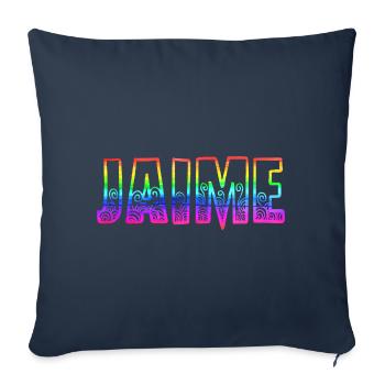 Jaime RS Rainbow - Sofa pillowcase 17,3'' x 17,3'' (45 x 45 cm) - navy - Front