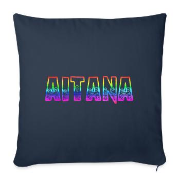 aitana rs rainbow - Sofa pillowcase 17,3'' x 17,3'' (45 x 45 cm) - navy - Front
