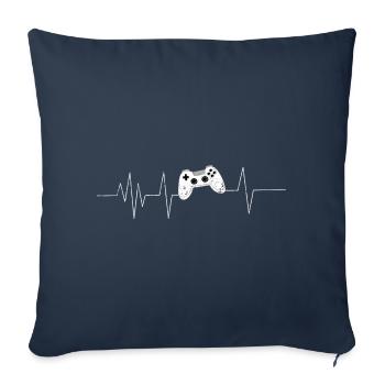 Gaming Retro Geschenkidee - Sofakissenbezug 45 x 45 cm - Navy - Vorne