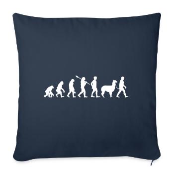 Evolution Alpaca Hike Fun Gift Idea Fun - Sofa pillowcase 17,3'' x 17,3'' (45 x 45 cm) - navy - Front