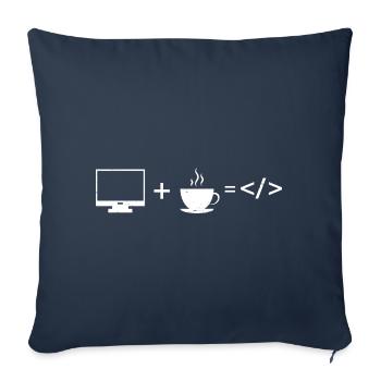 Cyber Security Design for IT Security and Hackers - Sofa pillowcase 17,3'' x 17,3'' (45 x 45 cm) - navy - Front
