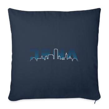 Jena Silhouette Skyline - Sofa pillowcase 17,3'' x 17,3'' (45 x 45 cm) - navy - Front
