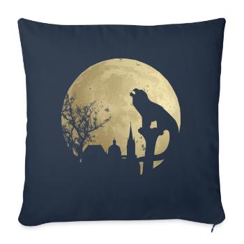 Cathédrale d’Aix-la-Chapelle Moon Bahkauv - Housse de coussin décorative 45 x 45 cm - bleu marine - Devant