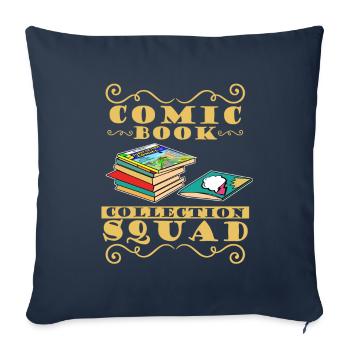 Comic Books - Sofa pillowcase 17,3'' x 17,3'' (45 x 45 cm) - navy - Front