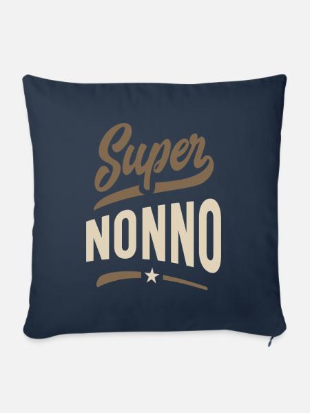 Herren Super Nonno Opa Geschenk - Sofakissenbezug 45 x 45 cm - Navy