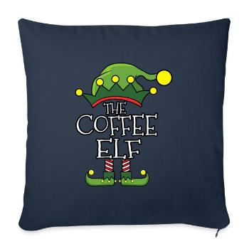 The Coffee Drinking Elf Christmas 2020 Christmas - Sofa pillowcase 17,3'' x 17,3'' (45 x 45 cm) - navy - Front