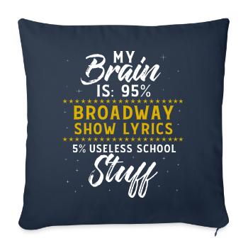 Actor Theater Actress Stage Musical - Sofa pillowcase 17,3'' x 17,3'' (45 x 45 cm) - navy - Front