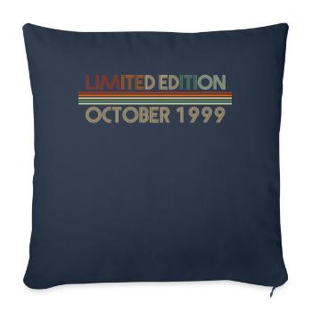 22nd birthday October 1999 gift idea - Sofa pillowcase 17,3'' x 17,3'' (45 x 45 cm) - navy - Front
