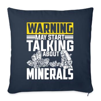 Funny geologist pun - Sofa pillowcase 17,3'' x 17,3'' (45 x 45 cm) - navy - Front