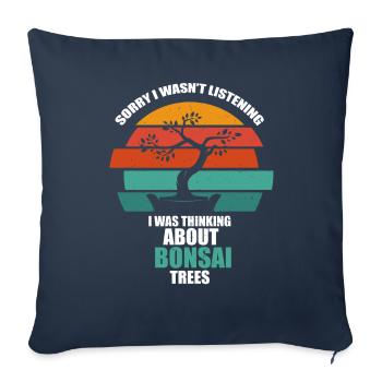 Bonsai - Sofa pillowcase 17,3'' x 17,3'' (45 x 45 cm) - navy - Front
