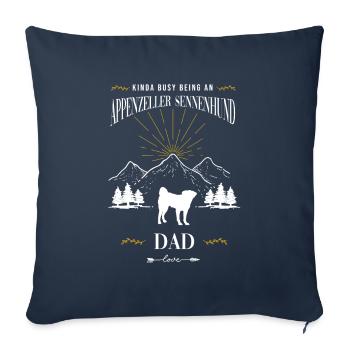 Appenzeller Sennenhund - Sofa pillowcase 17,3'' x 17,3'' (45 x 45 cm) - navy - Front