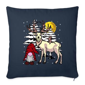 St. Nicholas Forest Xmas Christmas Fantasy Christmas - Sofa pillowcase 17,3'' x 17,3'' (45 x 45 cm) - navy - Front