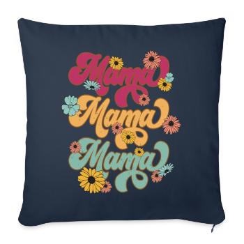 Mama Bear - Sofa pillowcase 17,3'' x 17,3'' (45 x 45 cm) - navy - Front