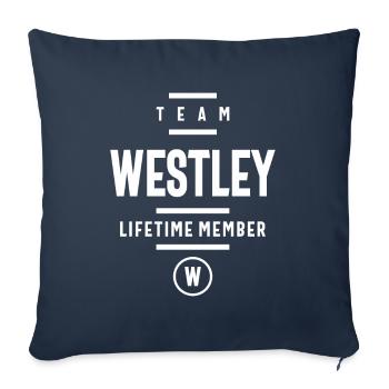 Westley Personalized Name - Sofa pillowcase 17,3'' x 17,3'' (45 x 45 cm) - navy - Front