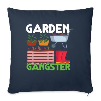 Garden Gangster Plants Farmer Hobby Gardener - Sofa pillowcase 17,3'' x 17,3'' (45 x 45 cm) - navy - Front