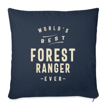 Forest Ranger Job Title Occupation Birthday Worker - Sofa pillowcase 17,3'' x 17,3'' (45 x 45 cm) - navy - Front