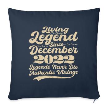 Once upon a time there was a legend. December 2022 Birth - Sofa pillowcase 17,3'' x 17,3'' (45 x 45 cm) - navy - Front