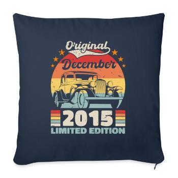 December 2015 Birthday Present December 2015 - Sofa pillowcase 17,3'' x 17,3'' (45 x 45 cm) - navy - Front