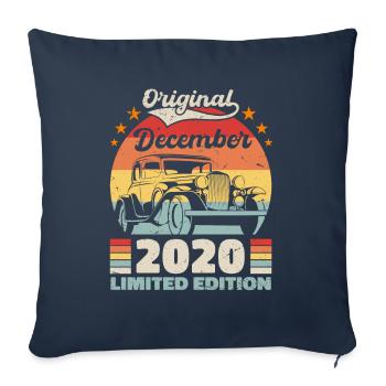 December 2020 Birthday Gift December 2020 - Sofa pillowcase 17,3'' x 17,3'' (45 x 45 cm) - navy - Front