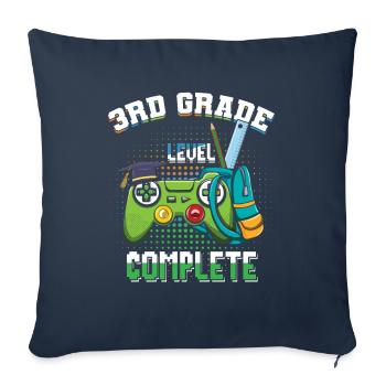 3rd Grade Bye Schools Out Last Class Day Of Summer - Sofa pillowcase 17,3'' x 17,3'' (45 x 45 cm) - navy - Front