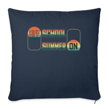 Retro Off School Out Summer On Teacher Student - Sofa pillowcase 17,3'' x 17,3'' (45 x 45 cm) - navy - Front