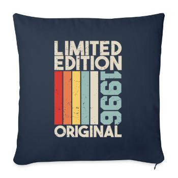 1996 - Limited Edition Birthday Gift 1996 Original - Sofa pillowcase 17,3'' x 17,3'' (45 x 45 cm) - navy - Front