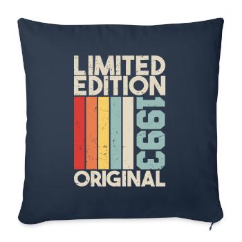 1993 - Cadeau d’anniversaire en édition limitée 1993 Original - Housse de coussin décorative 45 x 45 cm - bleu marine - Devant