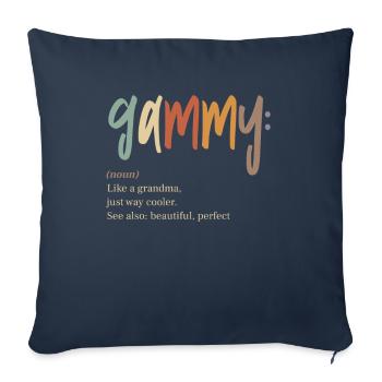 Gammy Definition Funny Grandma - Sofa pillowcase 17,3'' x 17,3'' (45 x 45 cm) - navy - Front