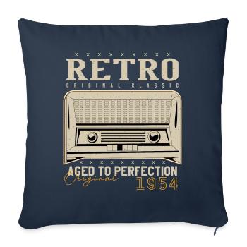 Retro 1954 Birthday Gift 1954 Vintage 1954 - Sofa pillowcase 17,3'' x 17,3'' (45 x 45 cm) - navy - Front